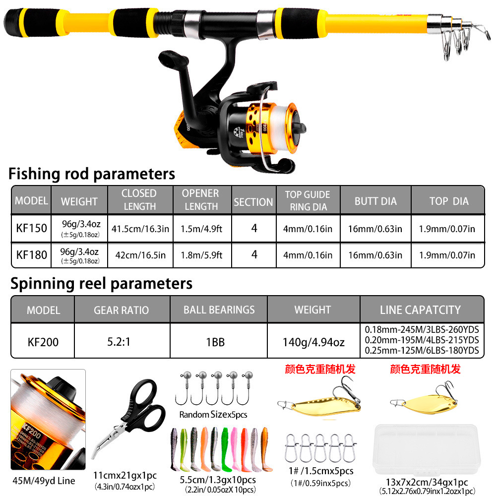 Kit de Caña de Pescar Telescóp - Fishing Boat Fiberglass reseña y precio