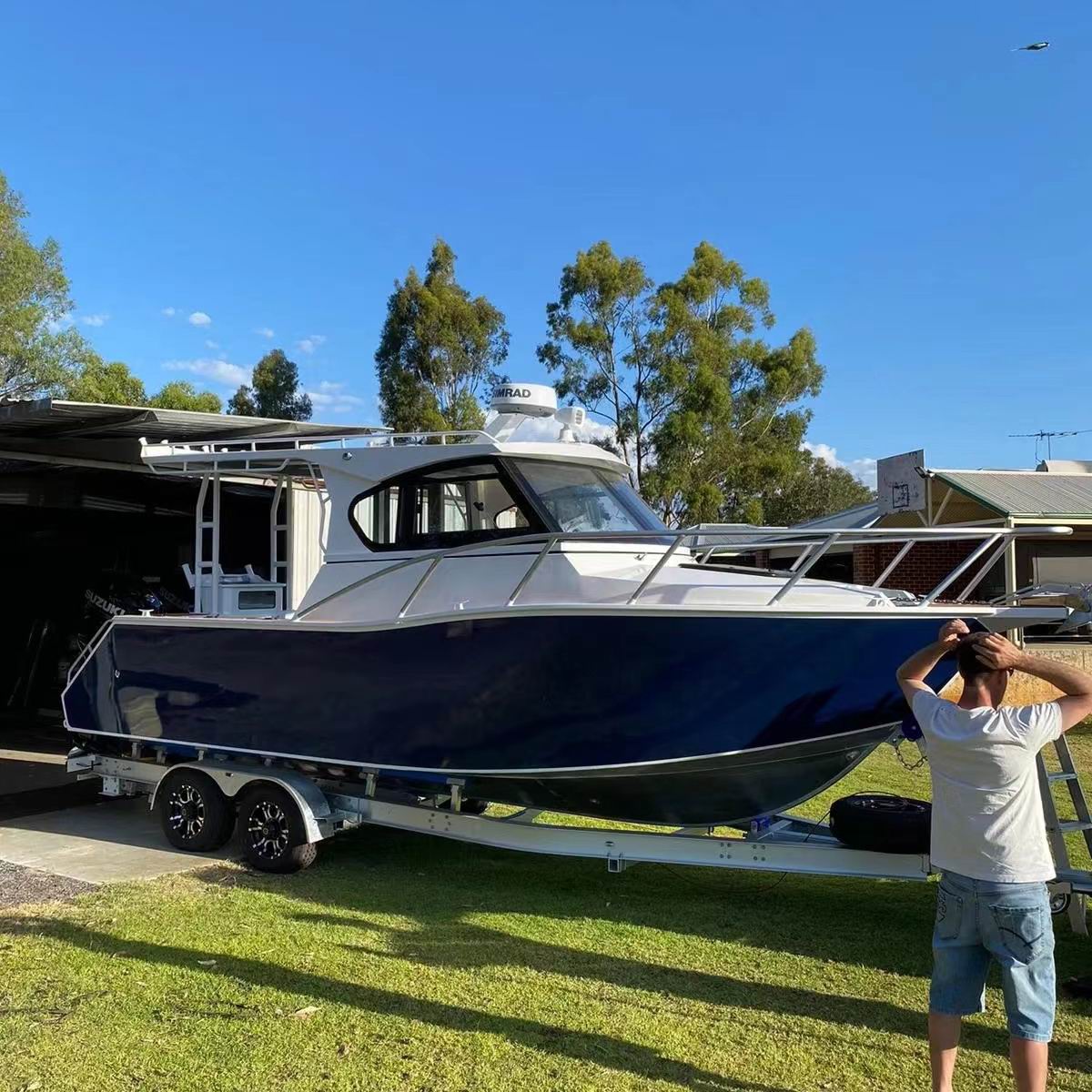Yate de Lujo de Aluminio de 25 - Fishing Boat Outboard Motor reseña y precio
